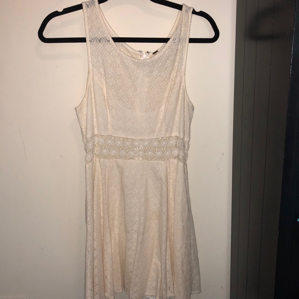 FREE PEOPLE white lace dress